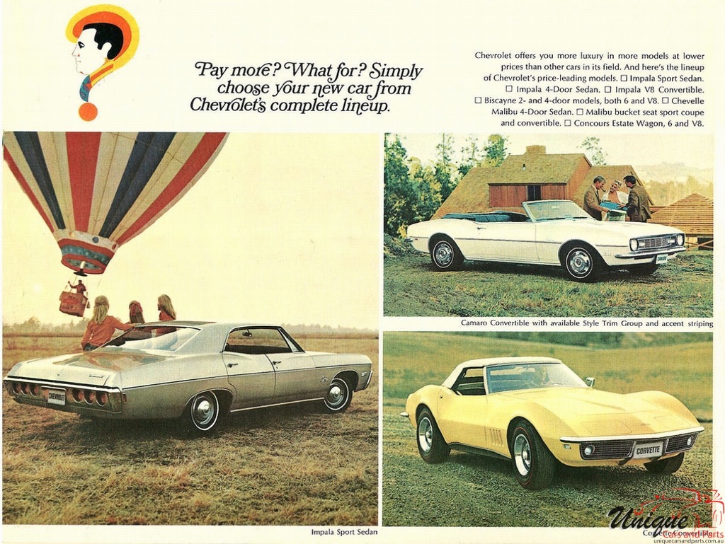 1968 Chevrolet Full-Line Brochure Page 1